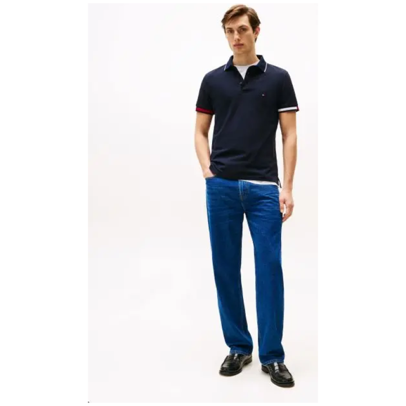 TOMMY HILFIGER Slim Fit Polo Shirt With Signature Cuffs